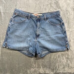 Vintage 90's Gap Blue Jeans Denim Shorts High Waist Women's Size 14